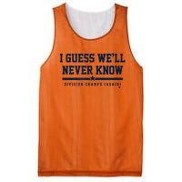 I Guess WeLl Never Know Houston Baseball Mesh Reversible Basketball Jersey Tank