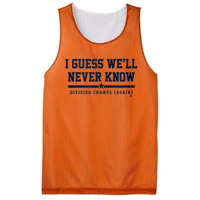 I Guess WeLl Never Know Houston Baseball Mesh Reversible Basketball Jersey Tank