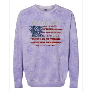 In God We Trust American Christian Bible Verse Colorblast Crewneck Sweatshirt