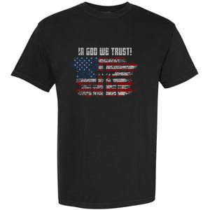 In God We Trust American Christian Bible Verse Garment-Dyed Heavyweight T-Shirt