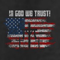 In God We Trust American Christian Bible Verse 7 Panel Mesh Trucker Snapback Hat