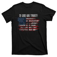 In God We Trust American Christian Bible Verse T-Shirt