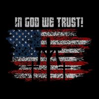 In God We Trust American Christian Bible Verse Impact Tech Backpack