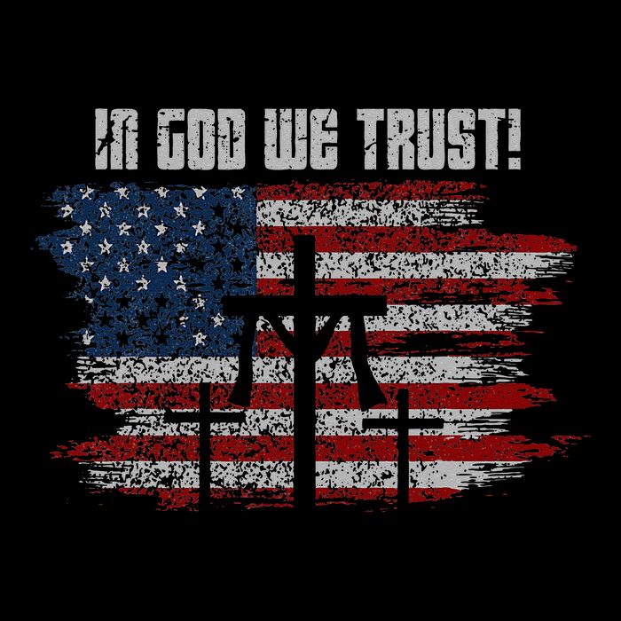 In God We Trust American Christian Bible Verse Impact Tech Backpack