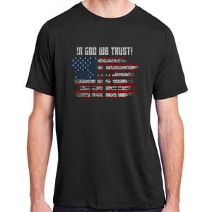 In God We Trust American Christian Bible Verse Adult ChromaSoft Performance T-Shirt