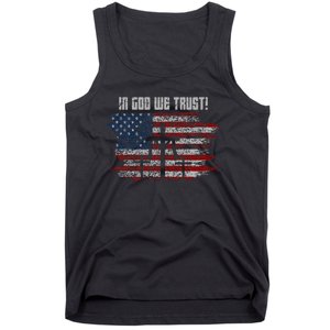 In God We Trust American Christian Bible Verse Tank Top