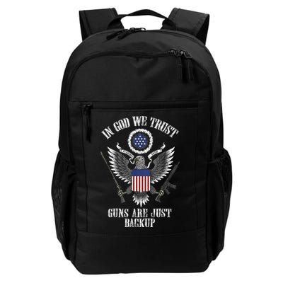 In God We Trust Guns Are Just Backup Backpack
