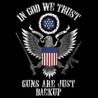 In God We Trust Guns Are Just Backup Bucket Hat