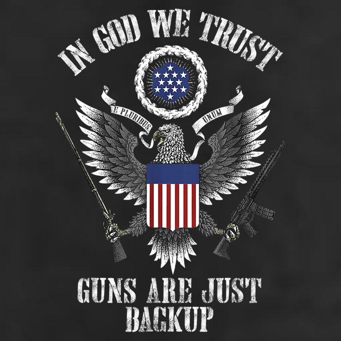 In God We Trust Guns Are Just Backup Golf Towel
