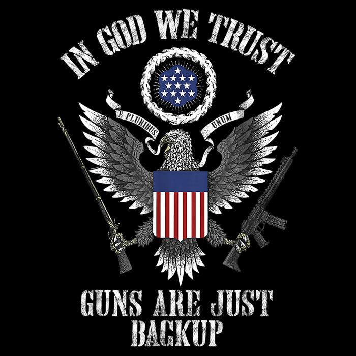In God We Trust Guns Are Just Backup Toddler T-Shirt