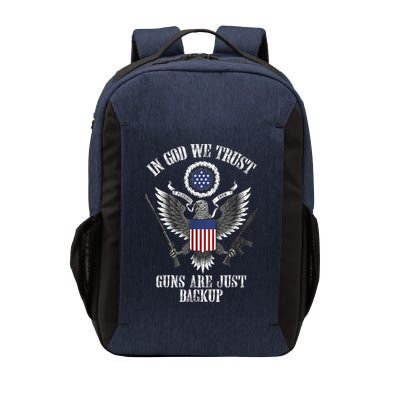 In God We Trust Guns Are Just Backup Vector Backpack