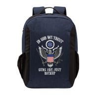 In God We Trust Guns Are Just Backup Vector Backpack