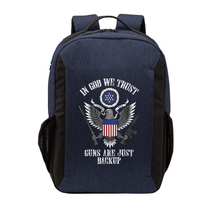 In God We Trust Guns Are Just Backup Vector Backpack