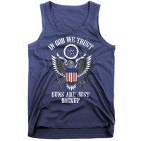In God We Trust Guns Are Just Backup Tank Top
