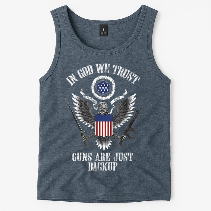 In God We Trust Guns Are Just Backup Tank Top