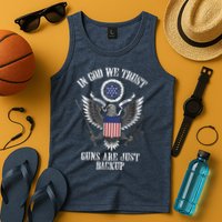 In God We Trust Guns Are Just Backup Tank Top