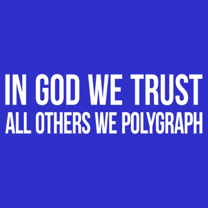 In God We Trust All Others We Polygraph Gift Baby Bodysuit