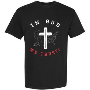 In God We Trust American Christian Bible Verse Gift Garment-Dyed Heavyweight T-Shirt