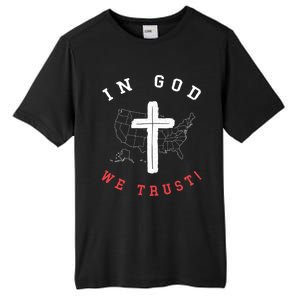 In God We Trust American Christian Bible Verse Gift Tall Fusion ChromaSoft Performance T-Shirt