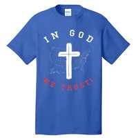 In God We Trust American Christian Bible Verse Gift Tall T-Shirt