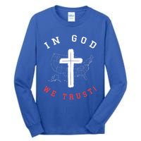 In God We Trust American Christian Bible Verse Gift Tall Long Sleeve T-Shirt