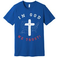 In God We Trust American Christian Bible Verse Gift Premium T-Shirt