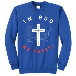 In God We Trust American Christian Bible Verse Gift Tall Sweatshirt