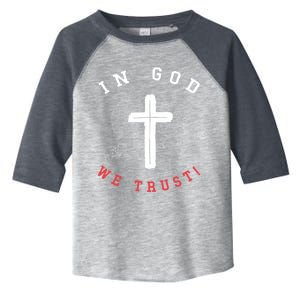 In God We Trust American Christian Bible Verse Gift Toddler Fine Jersey T-Shirt