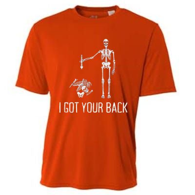 I Got Your Back Funny Halloween Skeleton Cooling Performance Crew T-Shirt