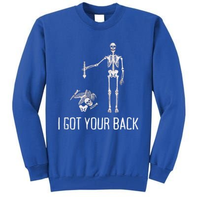 I Got Your Back Funny Halloween Skeleton Tall Sweatshirt