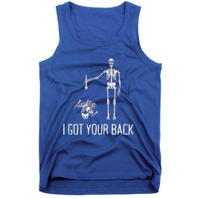 I Got Your Back Funny Halloween Skeleton Tank Top