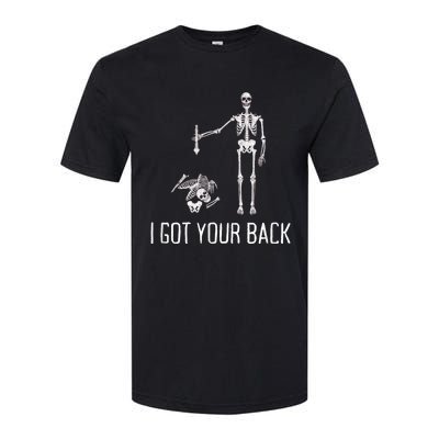 I Got Your Back Funny Halloween Skeleton Softstyle® CVC T-Shirt