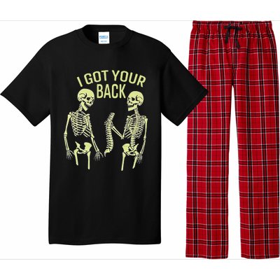 I Got Your Back Halloween Skeleton Skull Sarcastic Pajama Set