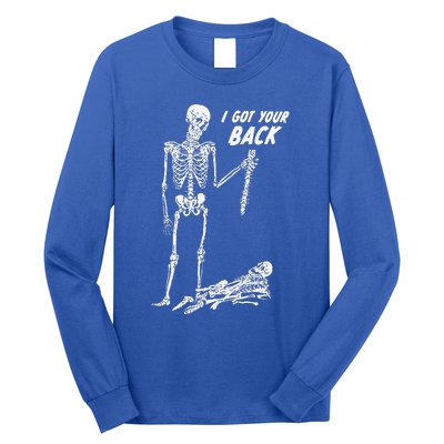 I Got Your Back Halloween Skeleton Long Sleeve Shirt