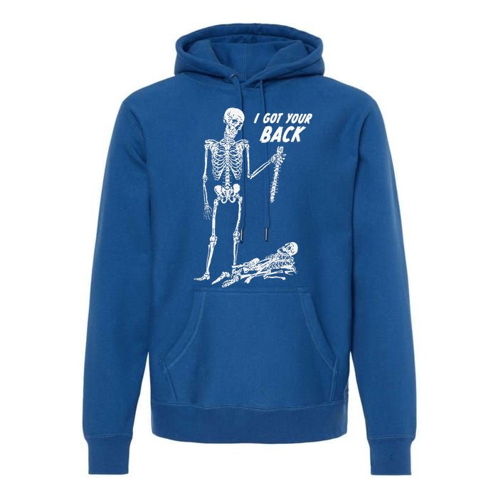 I Got Your Back Halloween Skeleton Premium Hoodie