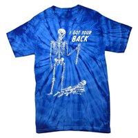 I Got Your Back Halloween Skeleton Tie-Dye T-Shirt