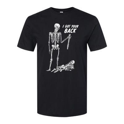 I Got Your Back Halloween Skeleton Softstyle CVC T-Shirt