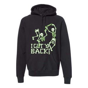 I Got Ya Back Skeleton Glowing In The Dark Premium Hoodie