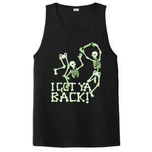 I Got Ya Back Skeleton Glowing In The Dark PosiCharge Competitor Tank