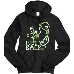 I Got Ya Back Skeleton Glowing In The Dark Tie Dye Hoodie