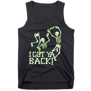 I Got Ya Back Skeleton Glowing In The Dark Tank Top