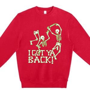 I Got Ya Back Skeleton Glowing In The Dark Premium Crewneck Sweatshirt