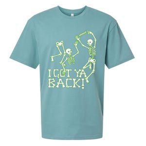 I Got Ya Back Skeleton Glowing In The Dark Sueded Cloud Jersey T-Shirt