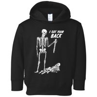 I Got Your Back Halloween Skeleton Skull Sarcastic Toddler Hoodie