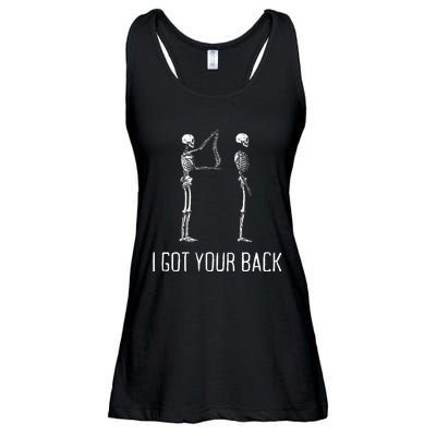 I Got Your Back Funny Skeleton Ladies Essential Flowy Tank