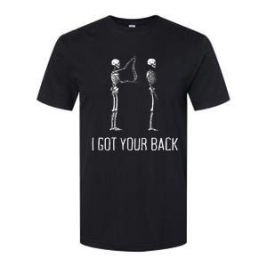 I Got Your Back Funny Skeleton Softstyle CVC T-Shirt