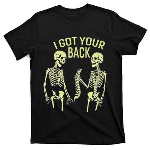 I Got Your Back Halloween Skeleton Skull Sarcastic T-Shirt