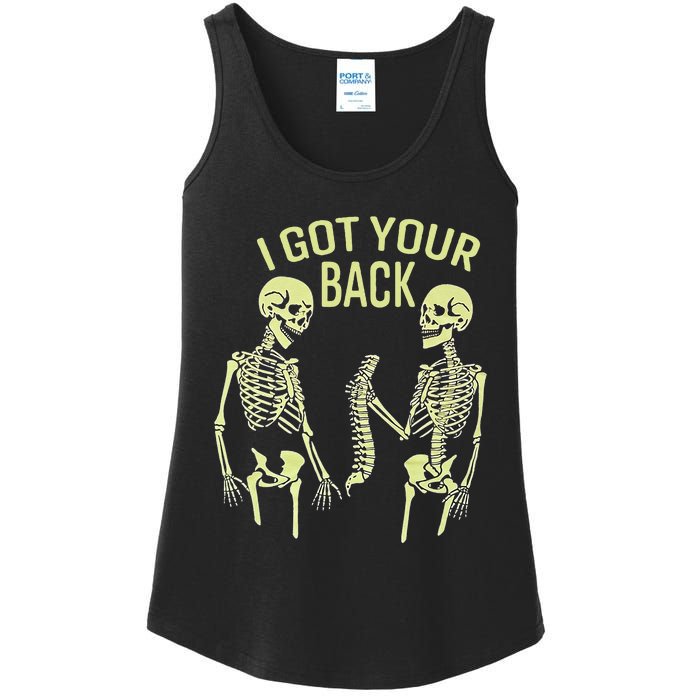 I Got Your Back Halloween Skeleton Skull Sarcastic Ladies Essential Tank