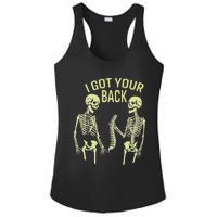 I Got Your Back Halloween Skeleton Skull Sarcastic Ladies PosiCharge Competitor Racerback Tank