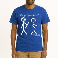 I Got Your Back Stick Figure Friendship Sarcasm Teens Funny Tall T-Shirt